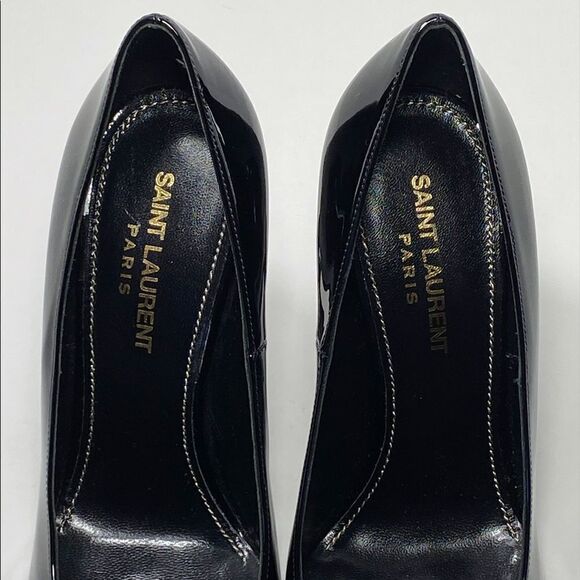Saint Laurent Opyum Point-Toe Patent Leather Pumps size 36.5 - Picture 3 of 12